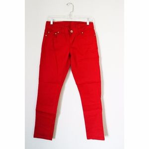 Red Skinny Jeans Size XS